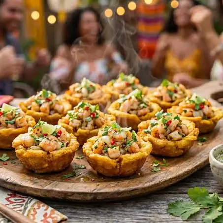 Tostones rellenos de jamón y queso — imagen 1