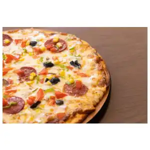 Pizza de jamón miniatura 6